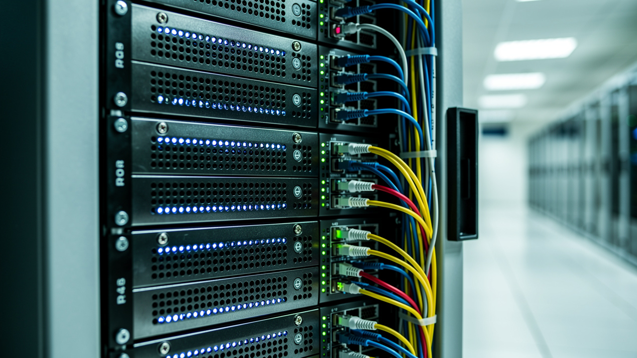 Server infrastructure representing technical SEO foundation and site speed