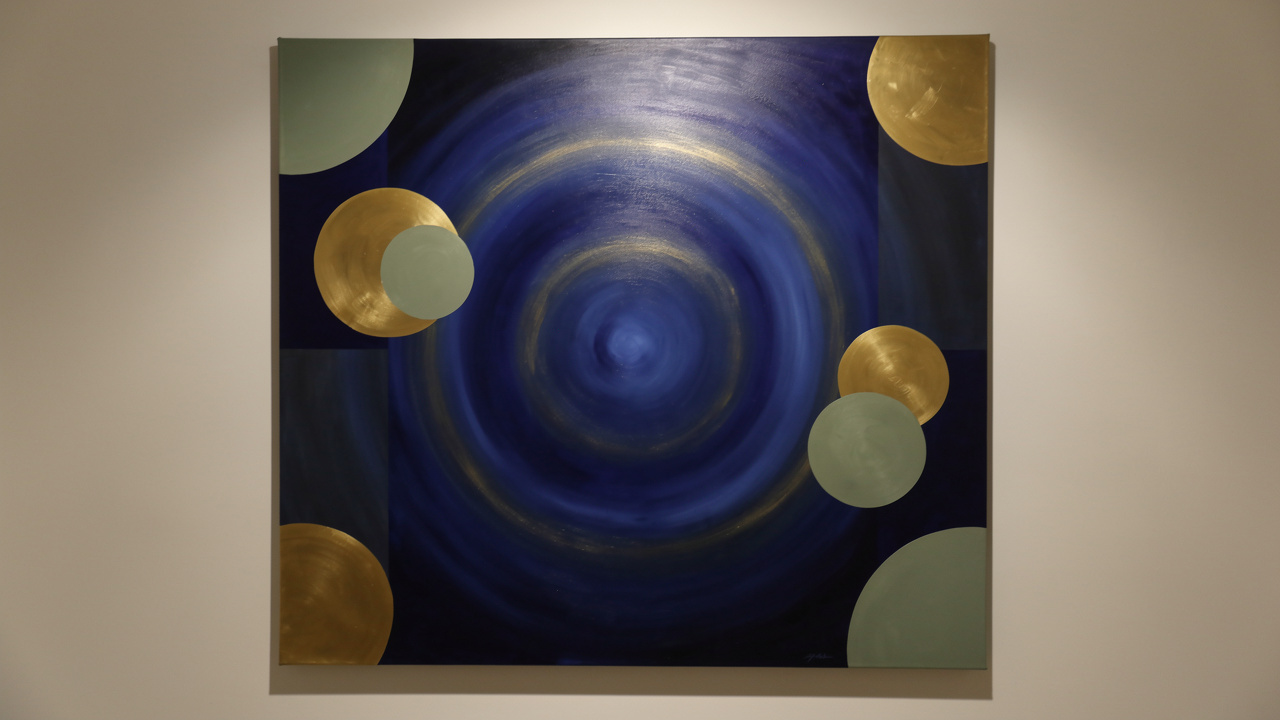 Abstract art conveying clarity, completion, and purposeful action